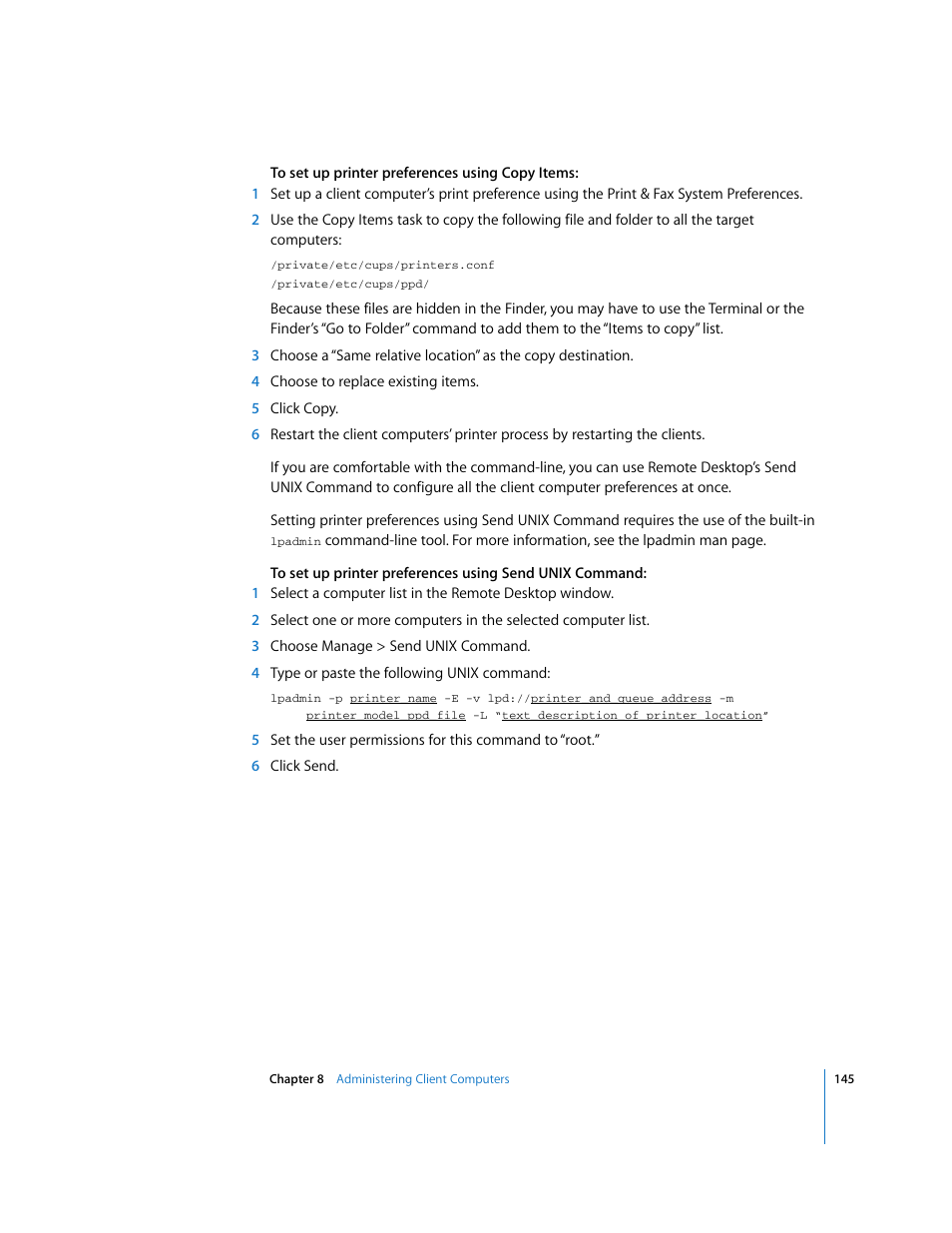 Apple Remote Desktop User Manual | Page 145 / 203