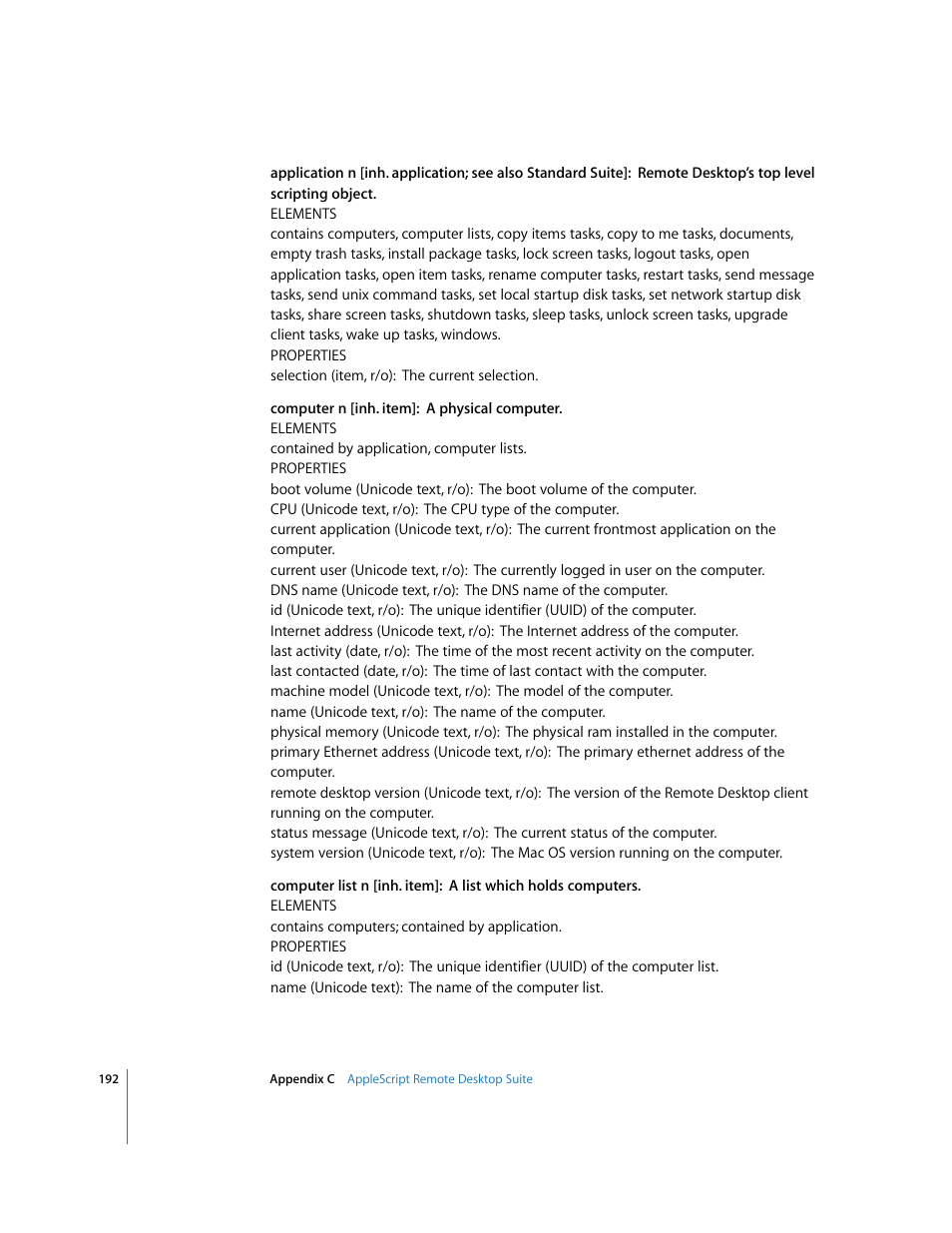 Apple Remote Desktop User Manual | Page 192 / 203