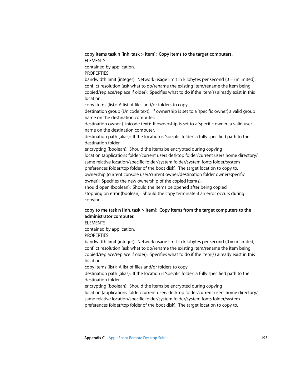 Apple Remote Desktop User Manual | Page 193 / 203