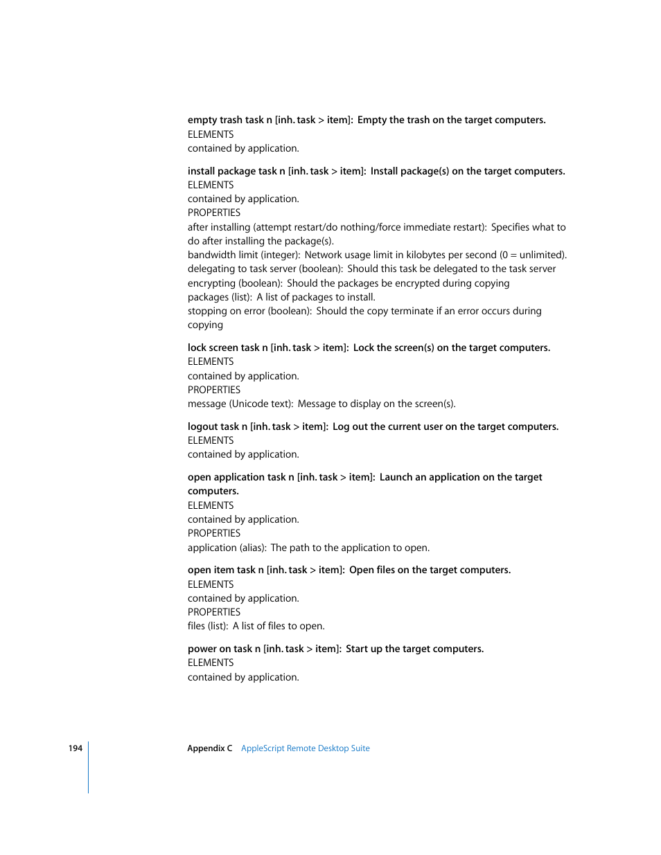 Apple Remote Desktop User Manual | Page 194 / 203