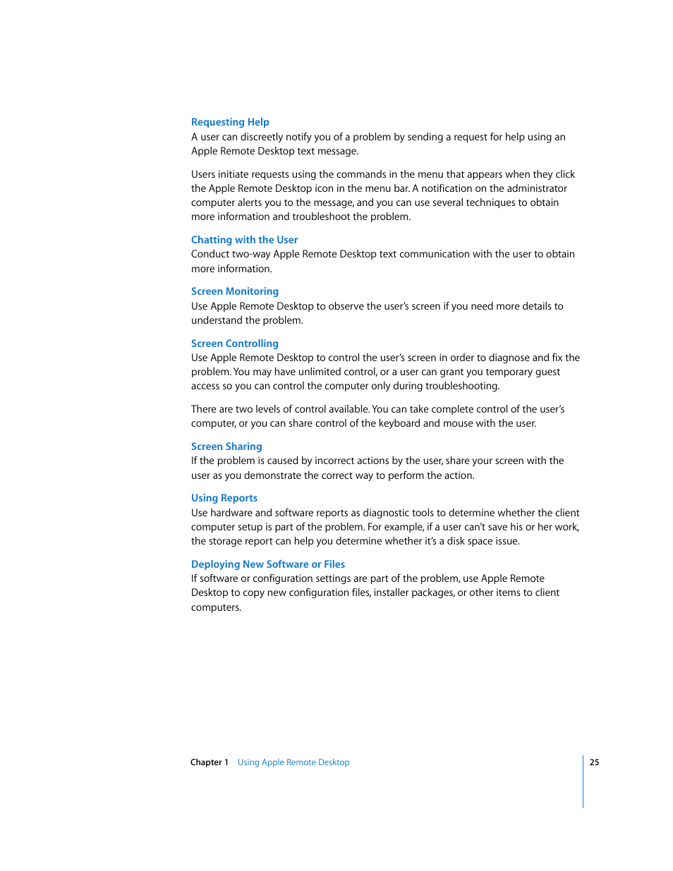 Apple Remote Desktop User Manual | Page 25 / 203