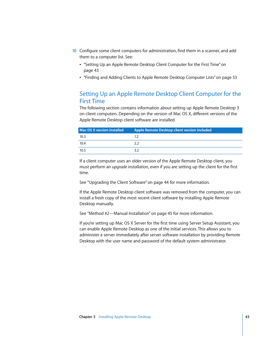 Apple Remote Desktop User Manual | Page 43 / 203