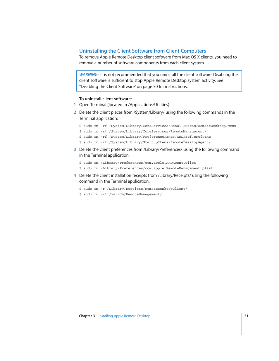 Apple Remote Desktop User Manual | Page 51 / 203