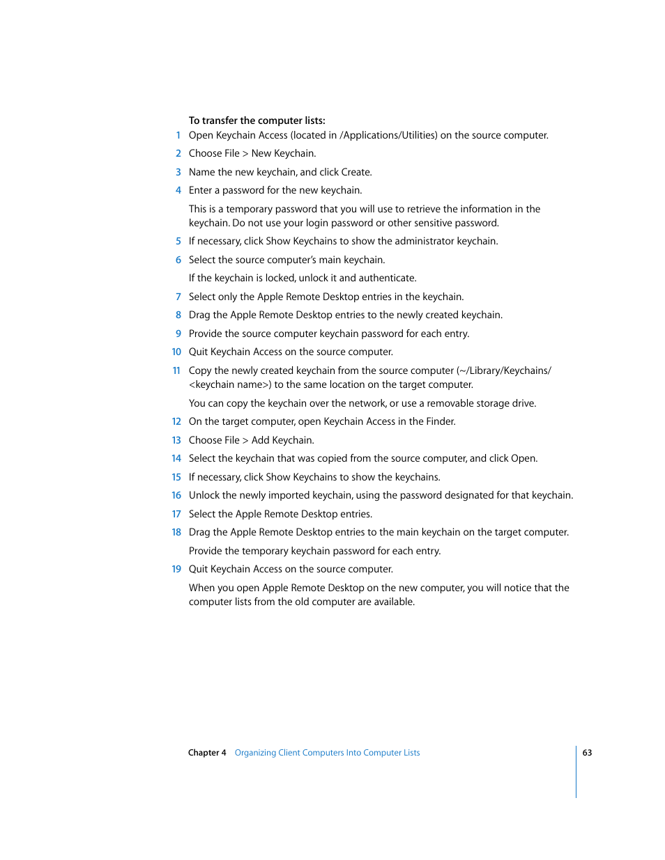 Apple Remote Desktop User Manual | Page 63 / 203