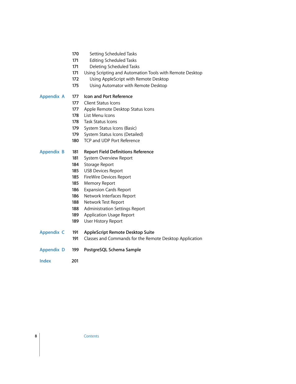 Apple Remote Desktop User Manual | Page 8 / 203