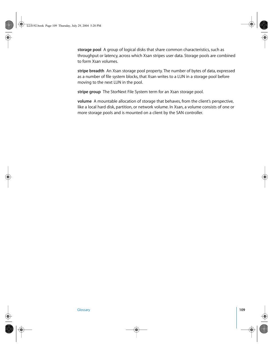 Apple Xsan 1.0 User Manual | Page 109 / 113