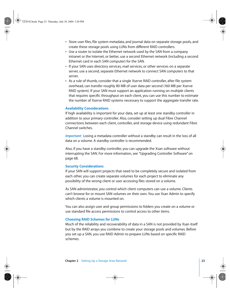 Apple Xsan 1.0 User Manual | Page 23 / 113