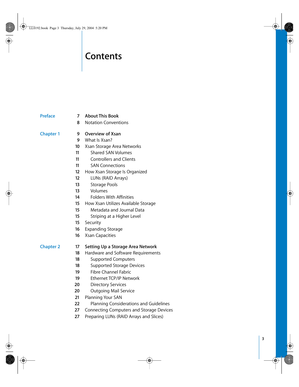 Apple Xsan 1.0 User Manual | Page 3 / 113