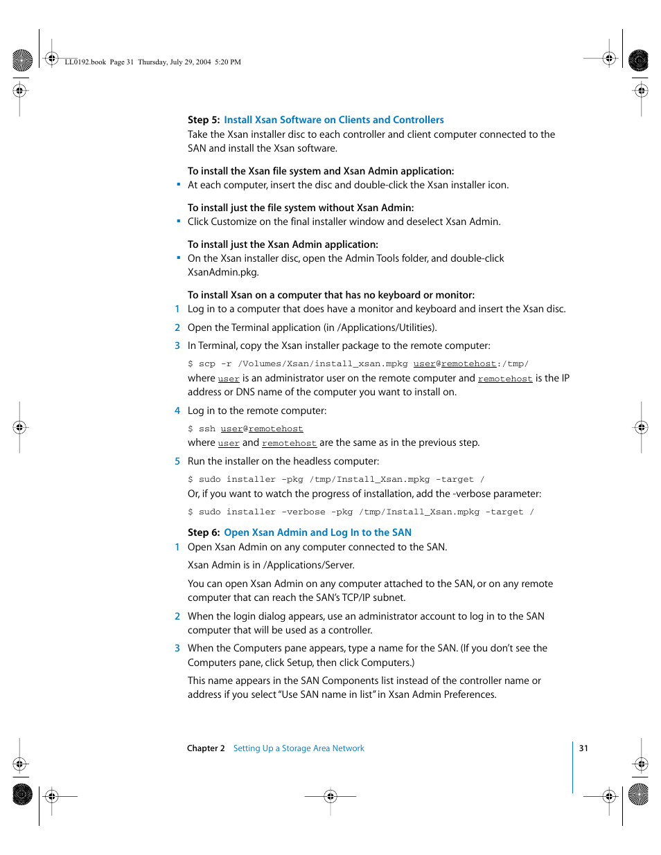 Apple Xsan 1.0 User Manual | Page 31 / 113