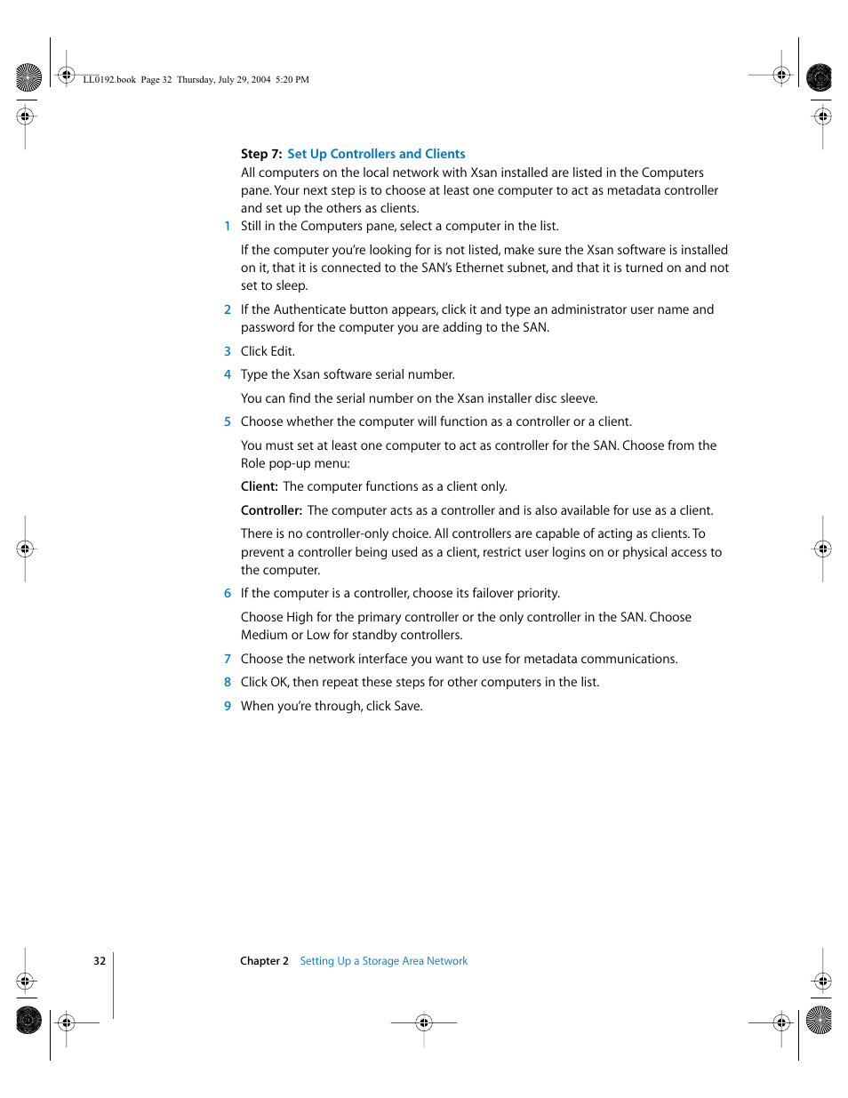 Apple Xsan 1.0 User Manual | Page 32 / 113