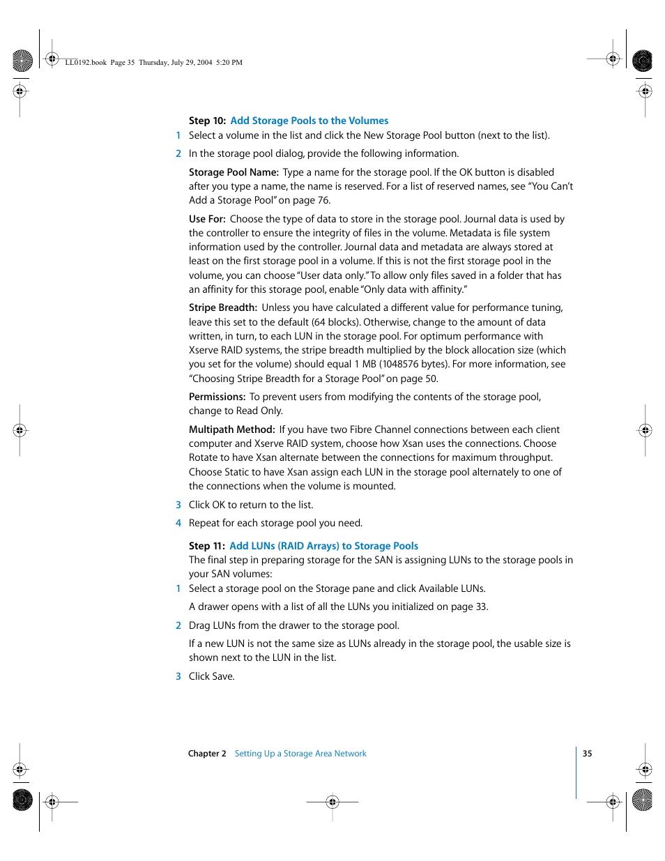 Apple Xsan 1.0 User Manual | Page 35 / 113