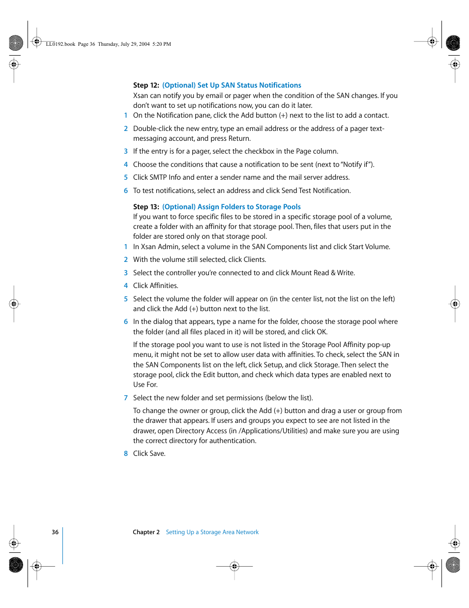 Apple Xsan 1.0 User Manual | Page 36 / 113