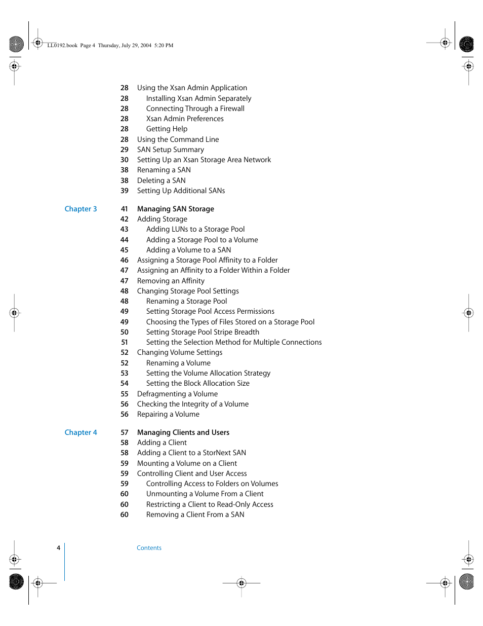 Apple Xsan 1.0 User Manual | Page 4 / 113