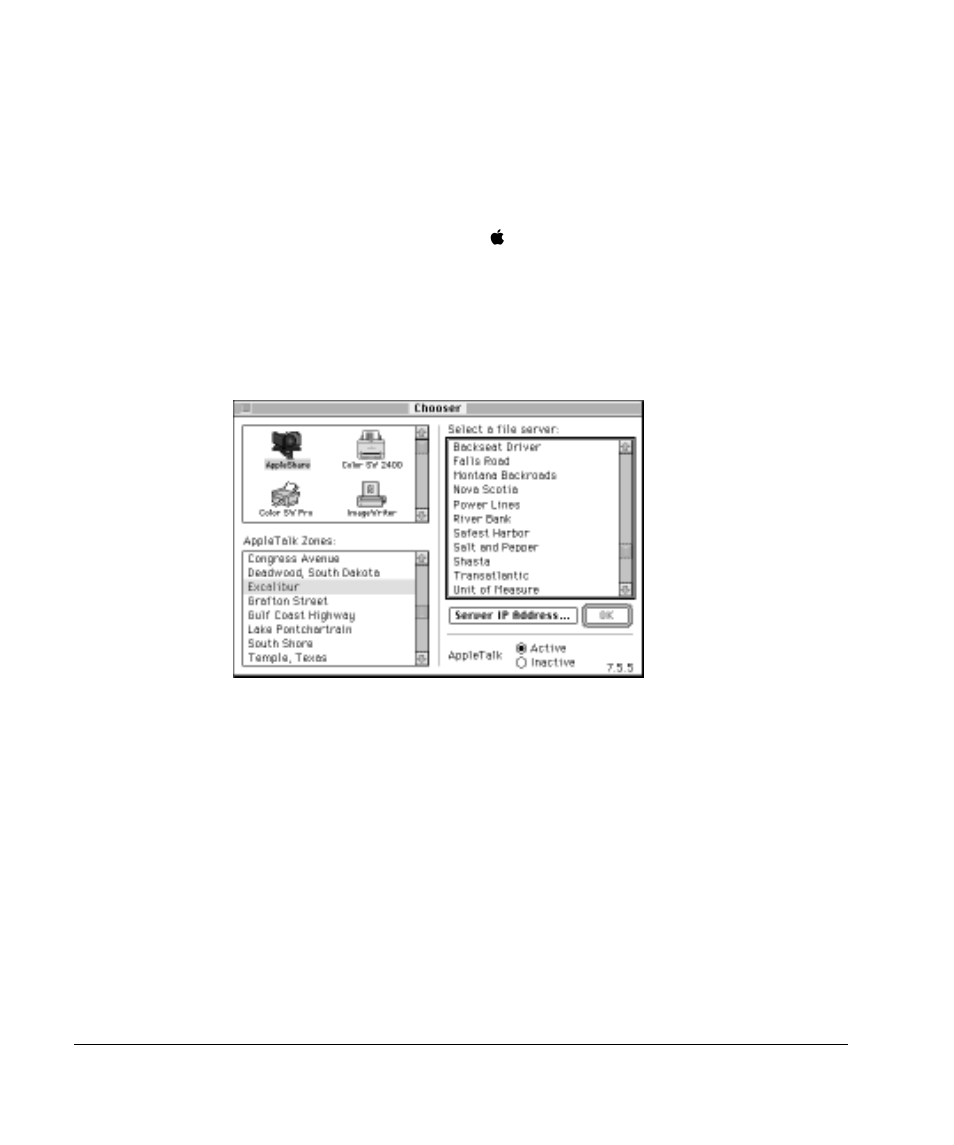 Appleshare client quick reference, Connecting to a server | Apple AppleShare Client (3.7) User Manual | Page 6 / 12