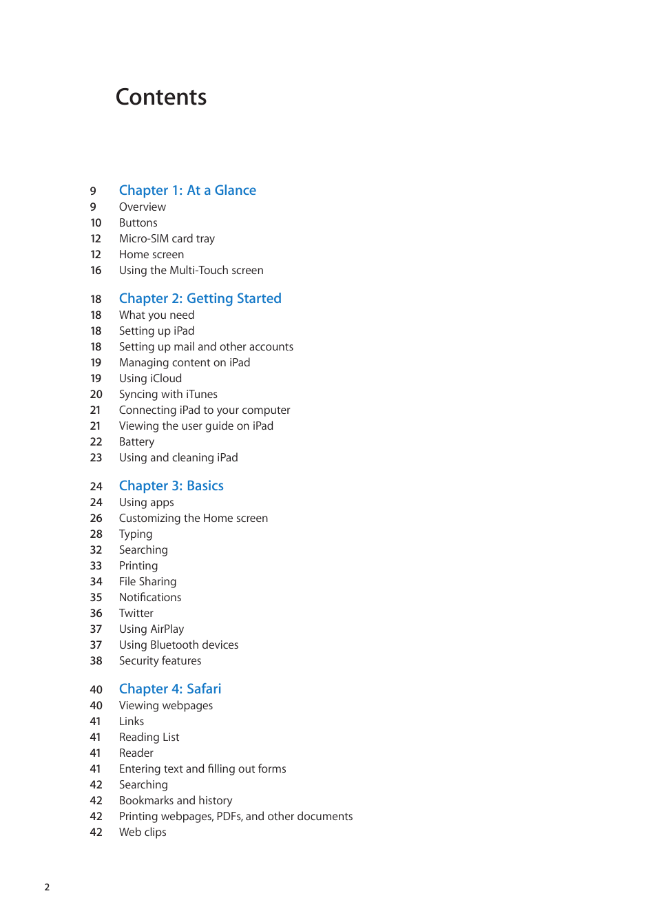 Apple iPad iOS 5.1 User Manual | Page 2 / 144