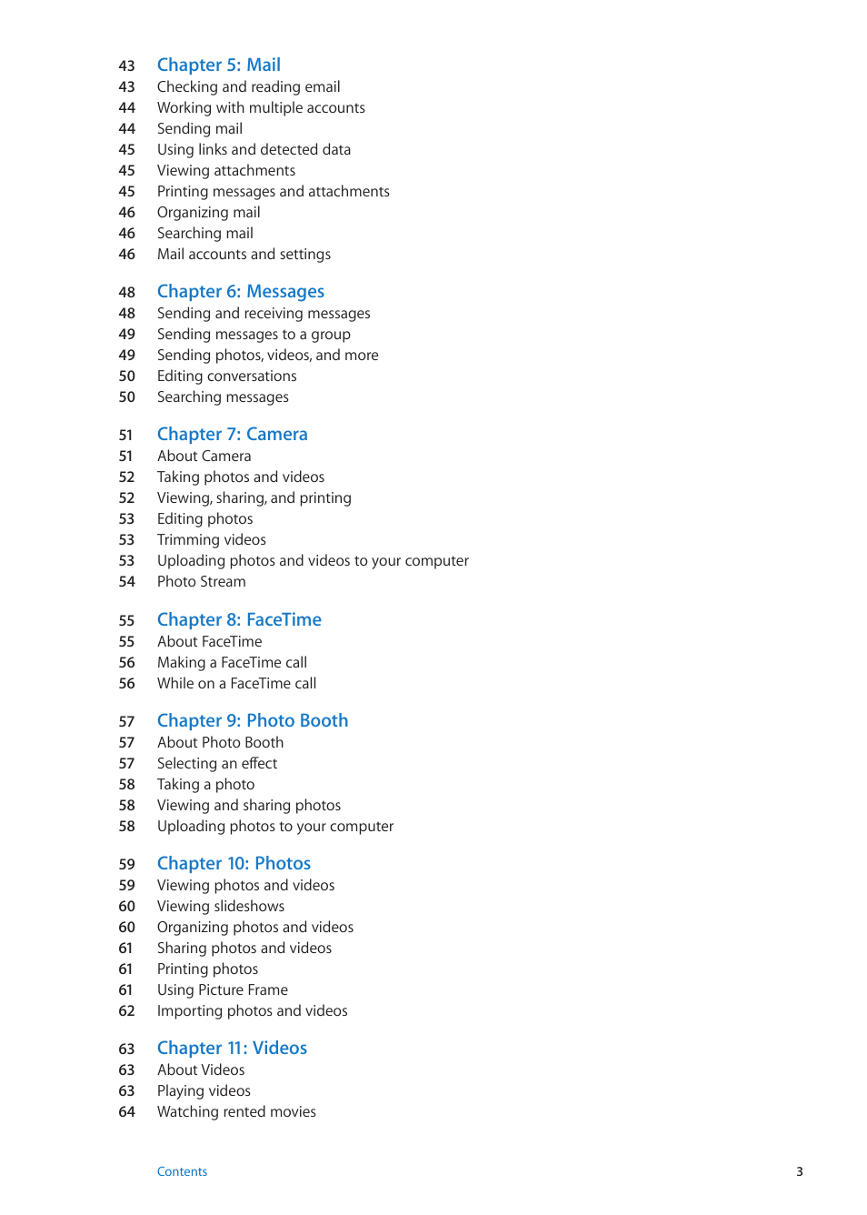 Apple iPad iOS 5.1 User Manual | Page 3 / 144