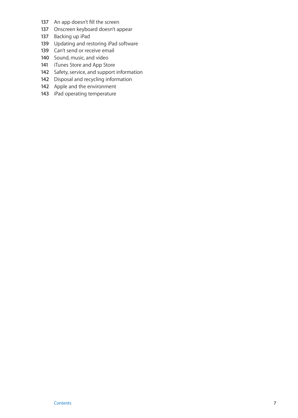 Apple iPad iOS 5.1 User Manual | Page 7 / 144