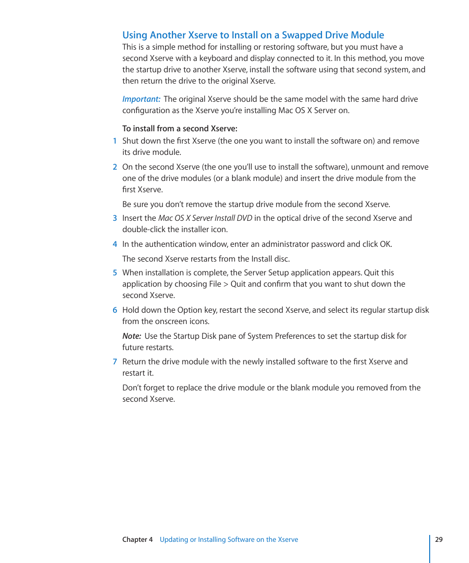 Apple Xserve (Early 2009) User Manual | Page 29 / 36