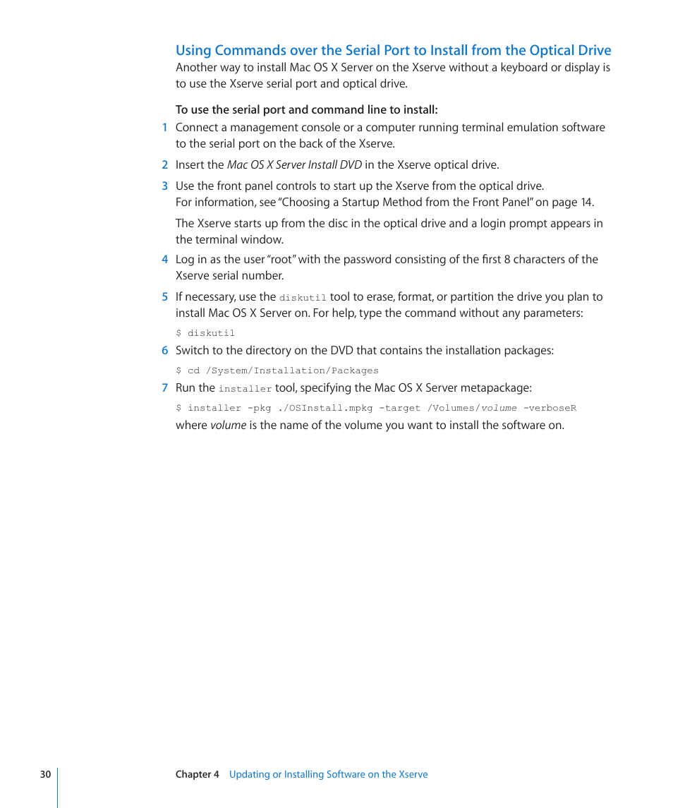 Apple Xserve (Early 2009) User Manual | Page 30 / 36
