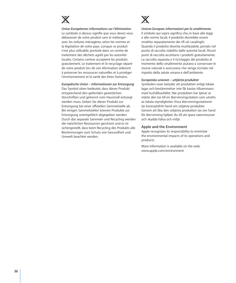 Apple Xserve (Early 2009) User Manual | Page 36 / 36