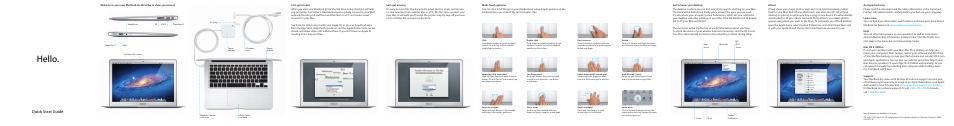 Apple MacBook Air (13-inch, Mid 2012) User Manual | 2 pages