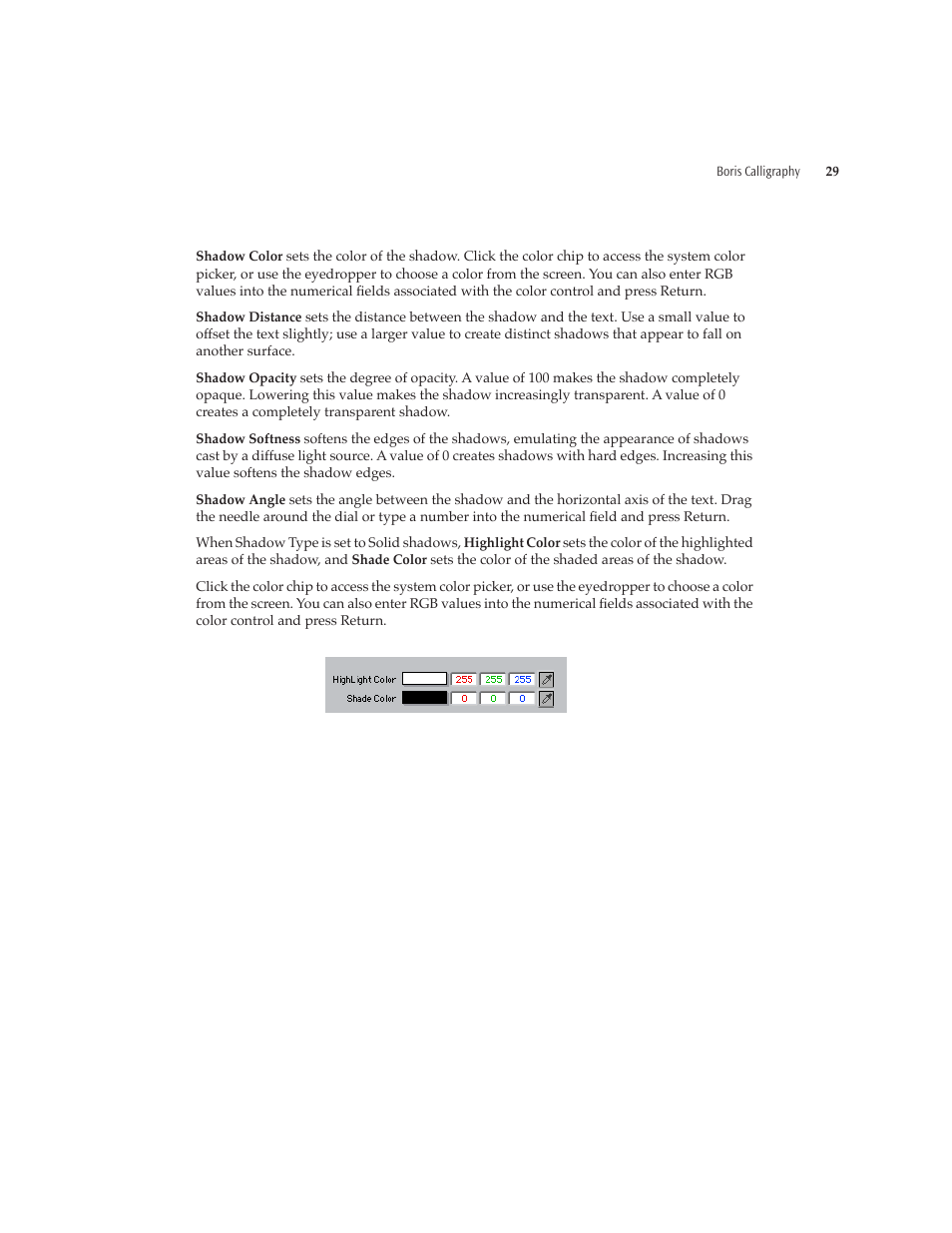 Boris FX Boris Calligraphy Version 2.0 User Manual | Page 29 / 84