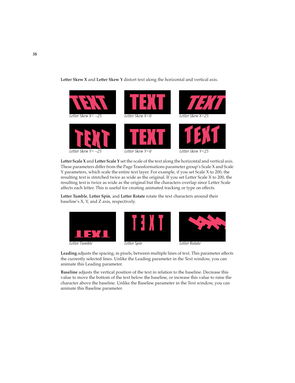 Boris FX Boris Calligraphy Version 2.0 User Manual | Page 38 / 84