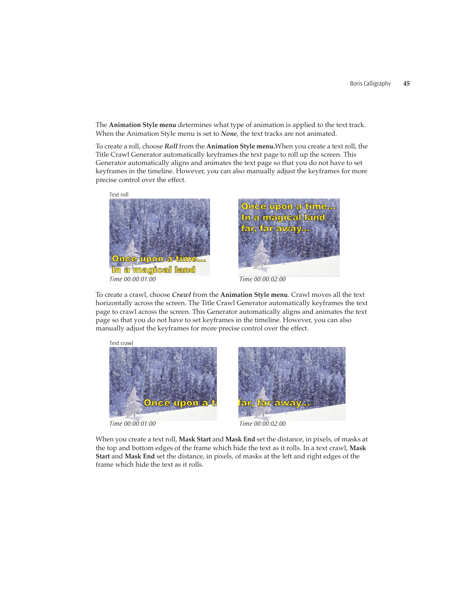 Boris FX Boris Calligraphy Version 2.0 User Manual | Page 45 / 84