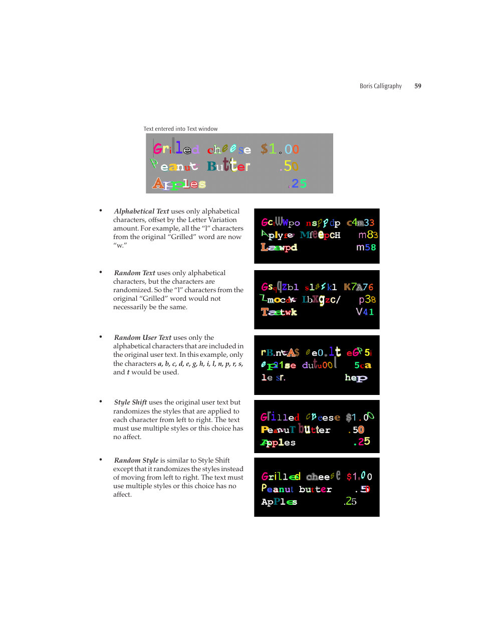 Boris FX Boris Calligraphy Version 2.0 User Manual | Page 59 / 84