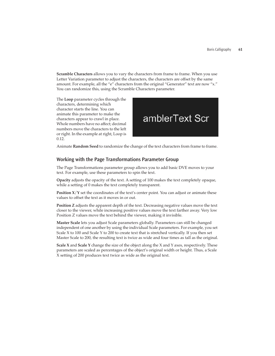 Boris FX Boris Calligraphy Version 2.0 User Manual | Page 61 / 84