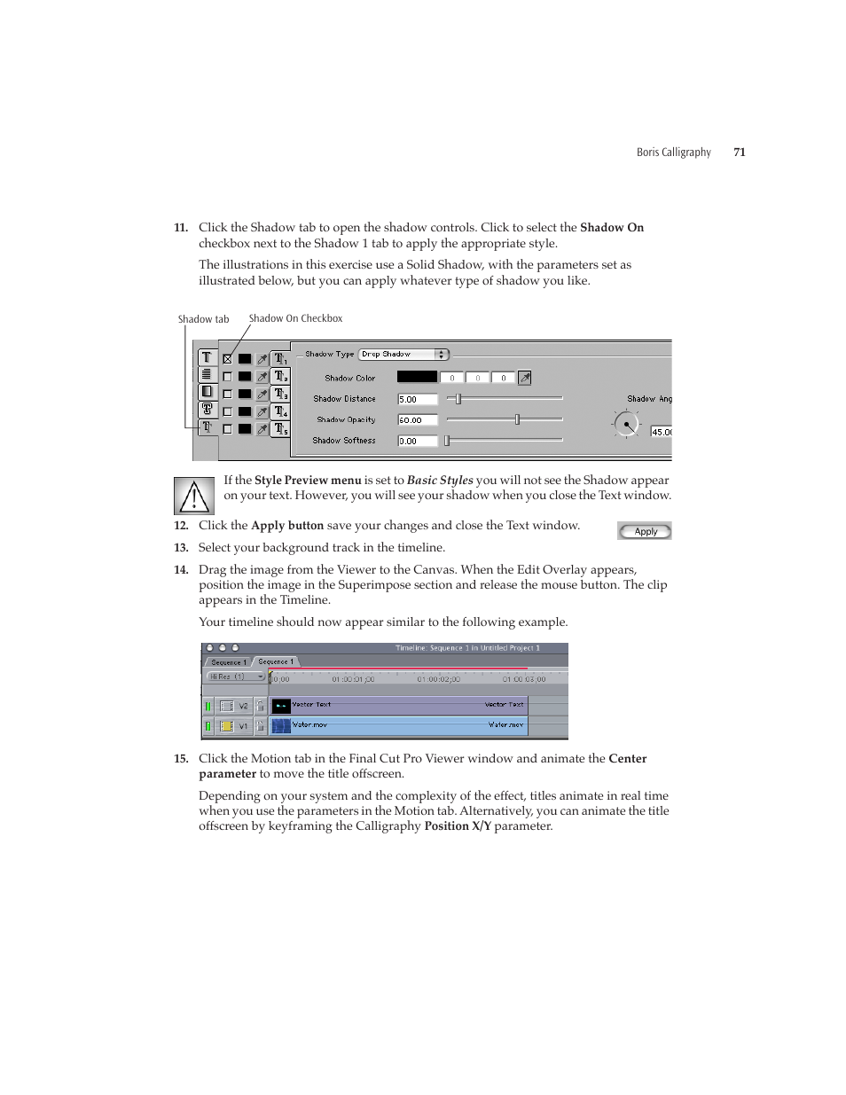 Boris FX Boris Calligraphy Version 2.0 User Manual | Page 71 / 84