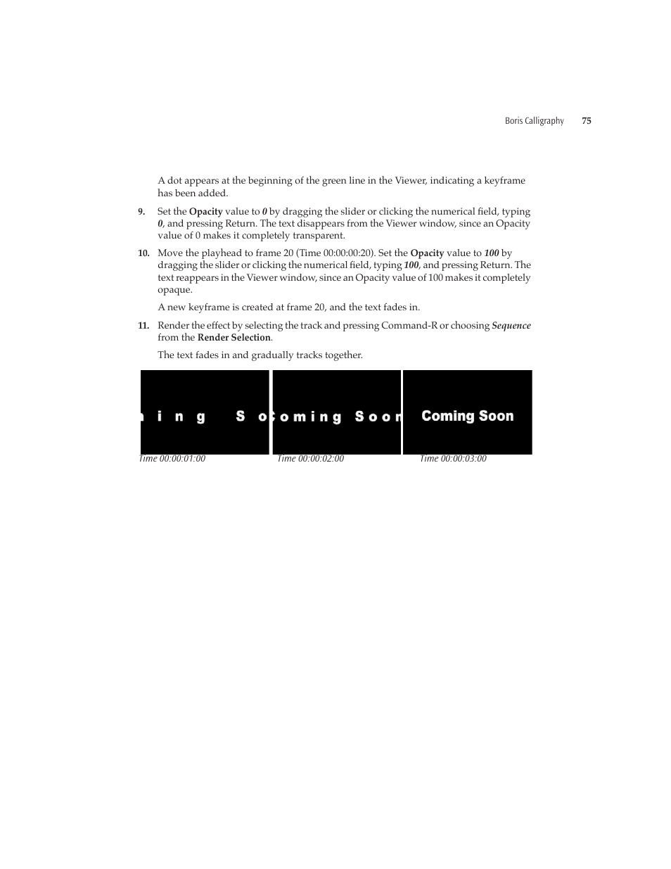 Boris FX Boris Calligraphy Version 2.0 User Manual | Page 75 / 84