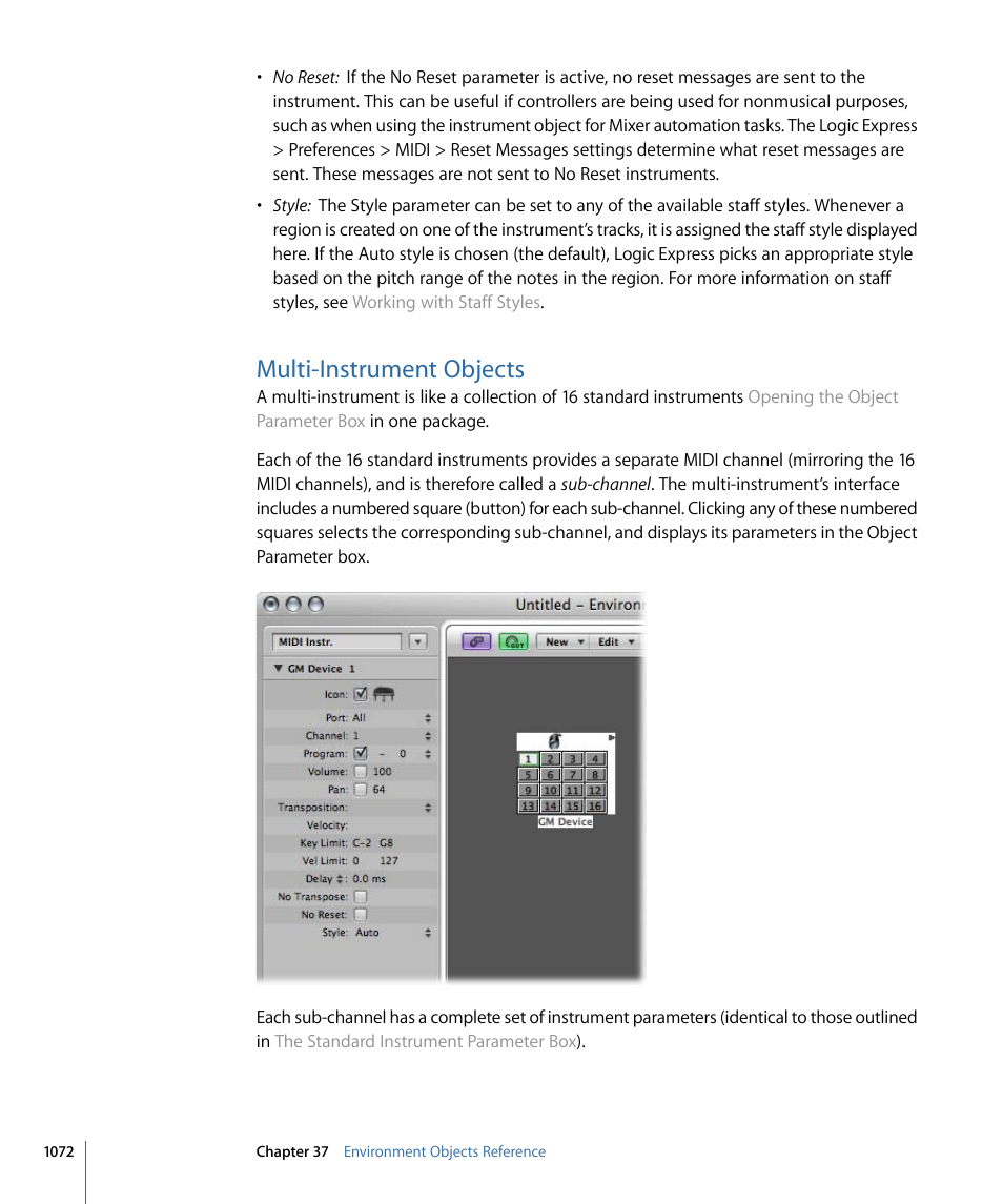 Multi-instrument objects | Apple Logic Express 9 User Manual | Page 1072 / 1294