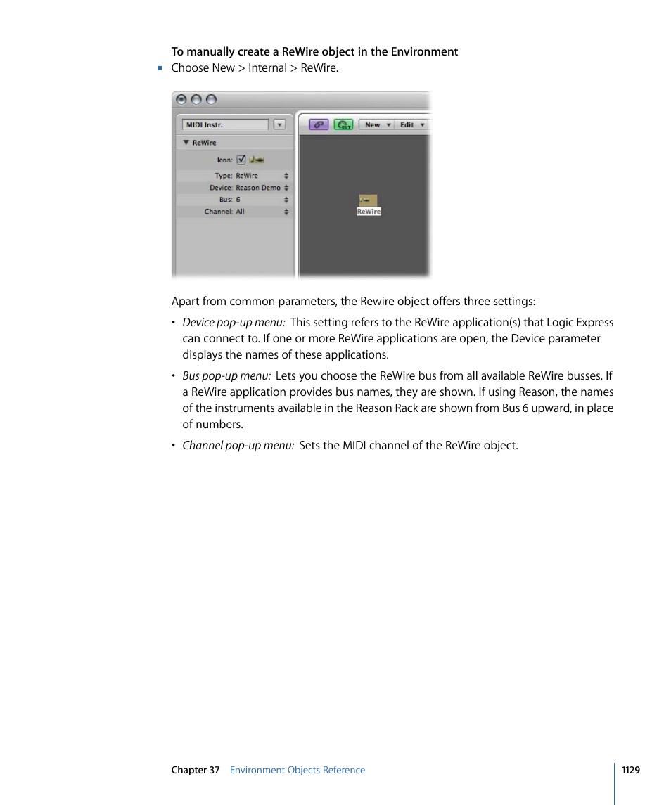 Apple Logic Express 9 User Manual | Page 1129 / 1294