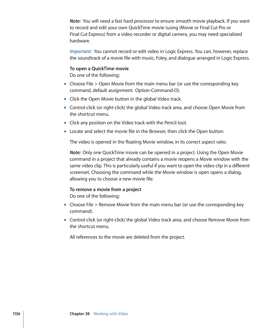 Apple Logic Express 9 User Manual | Page 1136 / 1294