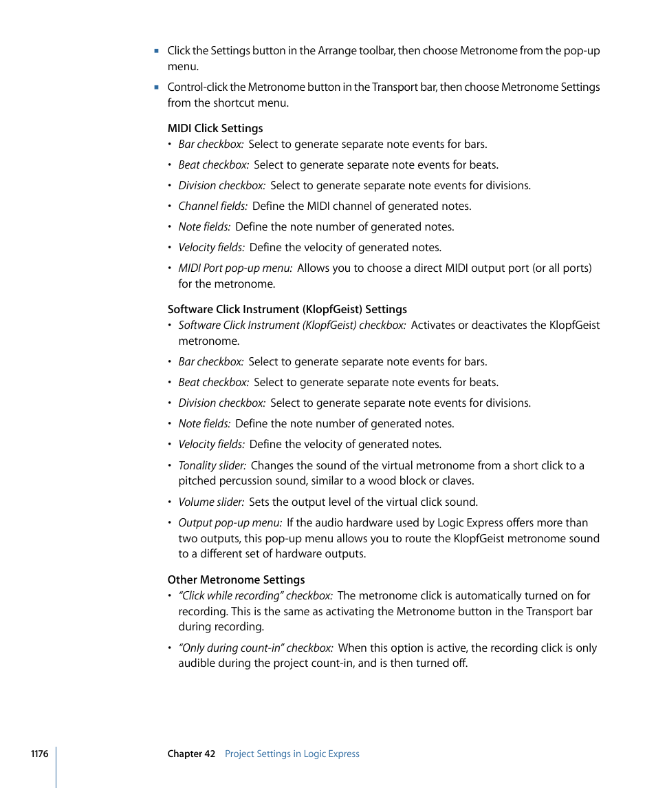 Apple Logic Express 9 User Manual | Page 1176 / 1294