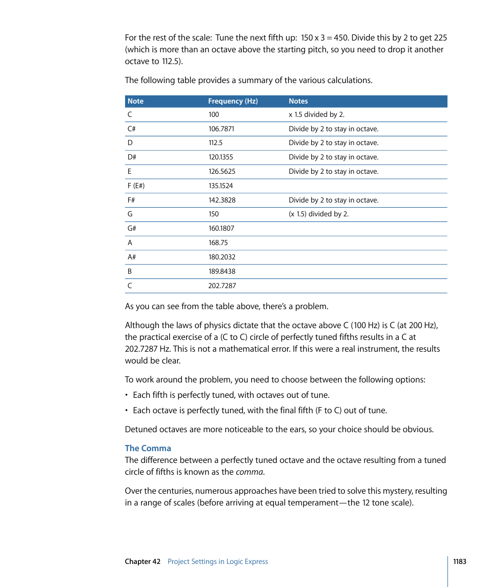 The comma | Apple Logic Express 9 User Manual | Page 1183 / 1294