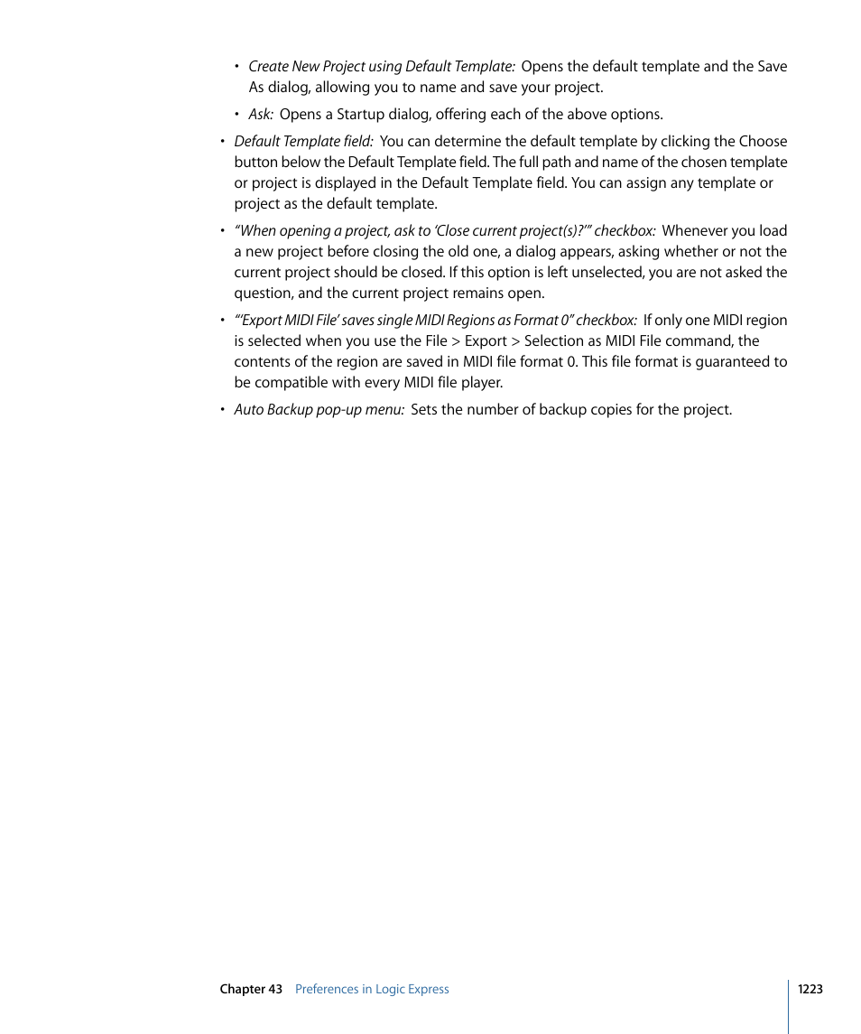 Apple Logic Express 9 User Manual | Page 1223 / 1294