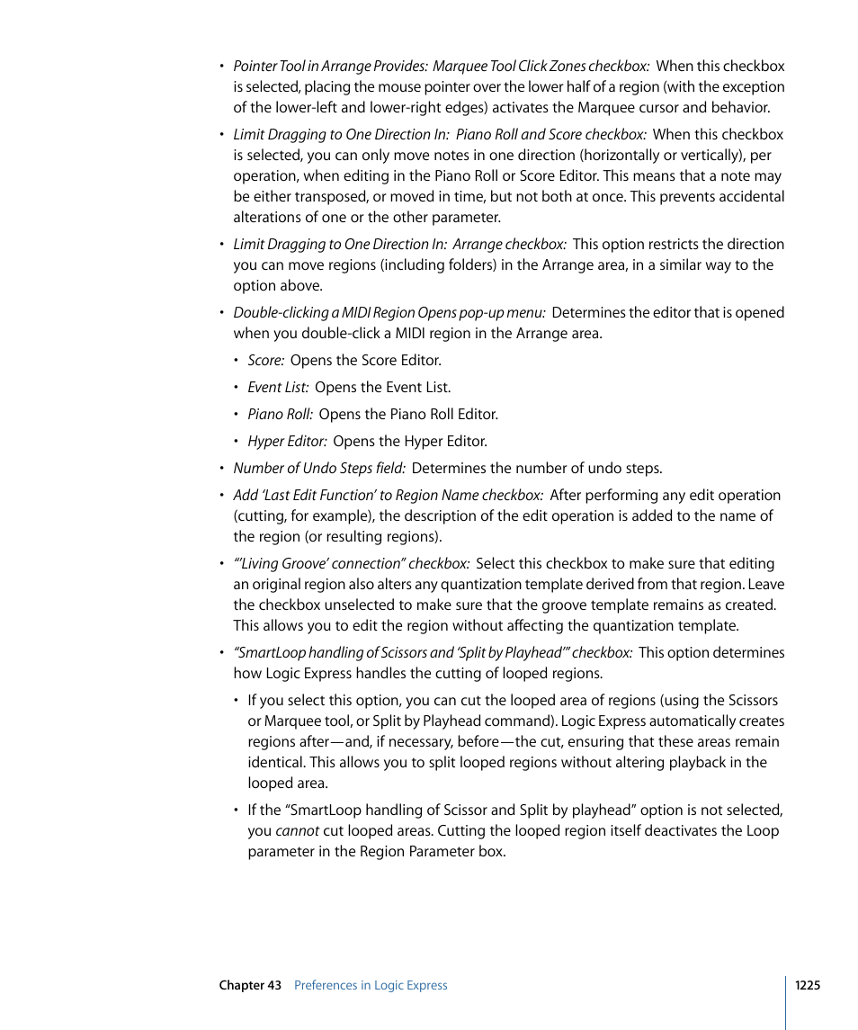 Apple Logic Express 9 User Manual | Page 1225 / 1294