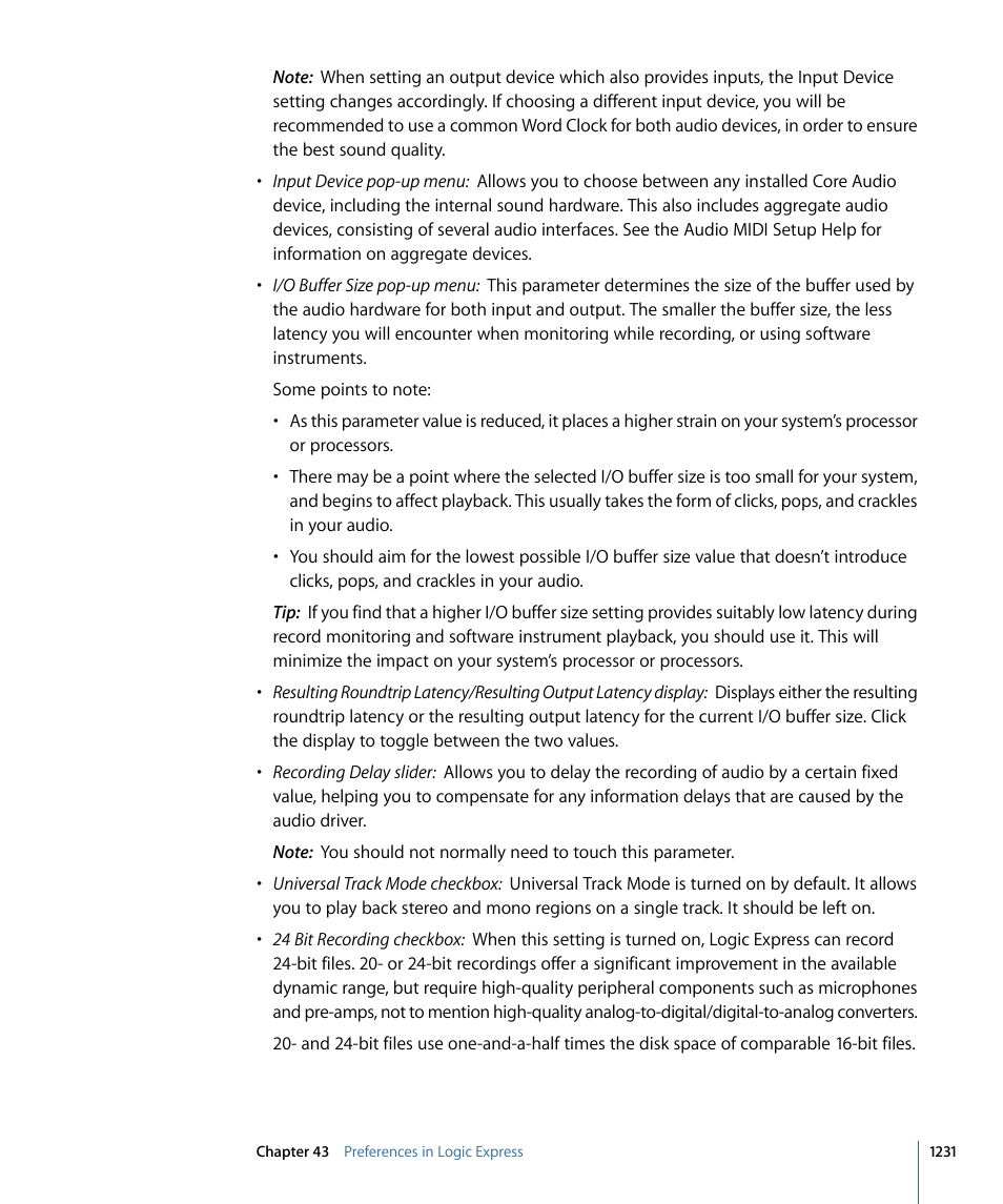 Apple Logic Express 9 User Manual | Page 1231 / 1294