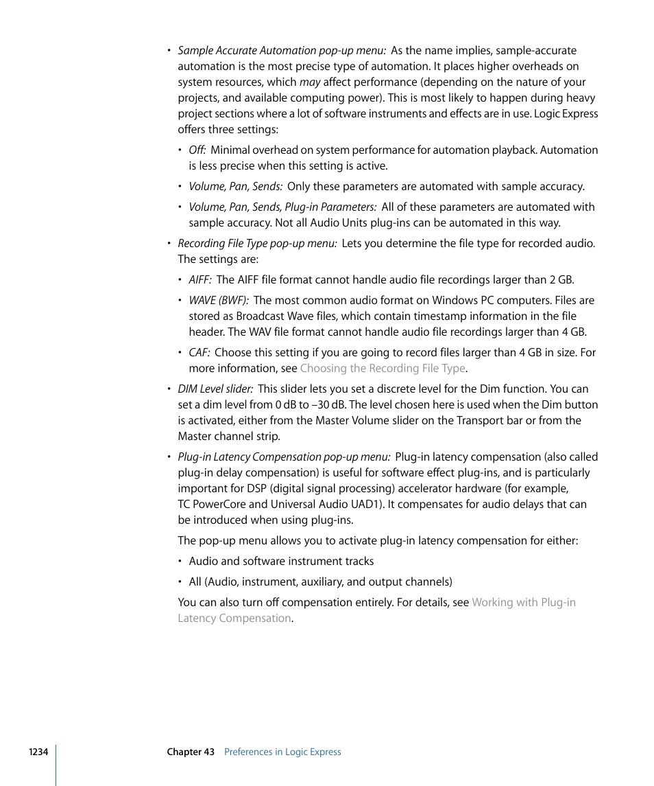 Apple Logic Express 9 User Manual | Page 1234 / 1294