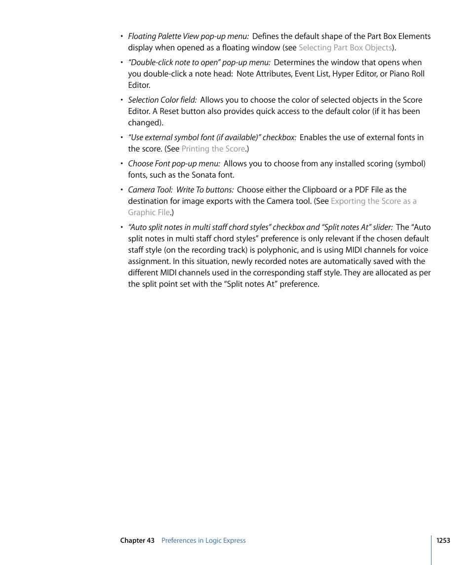 Apple Logic Express 9 User Manual | Page 1253 / 1294
