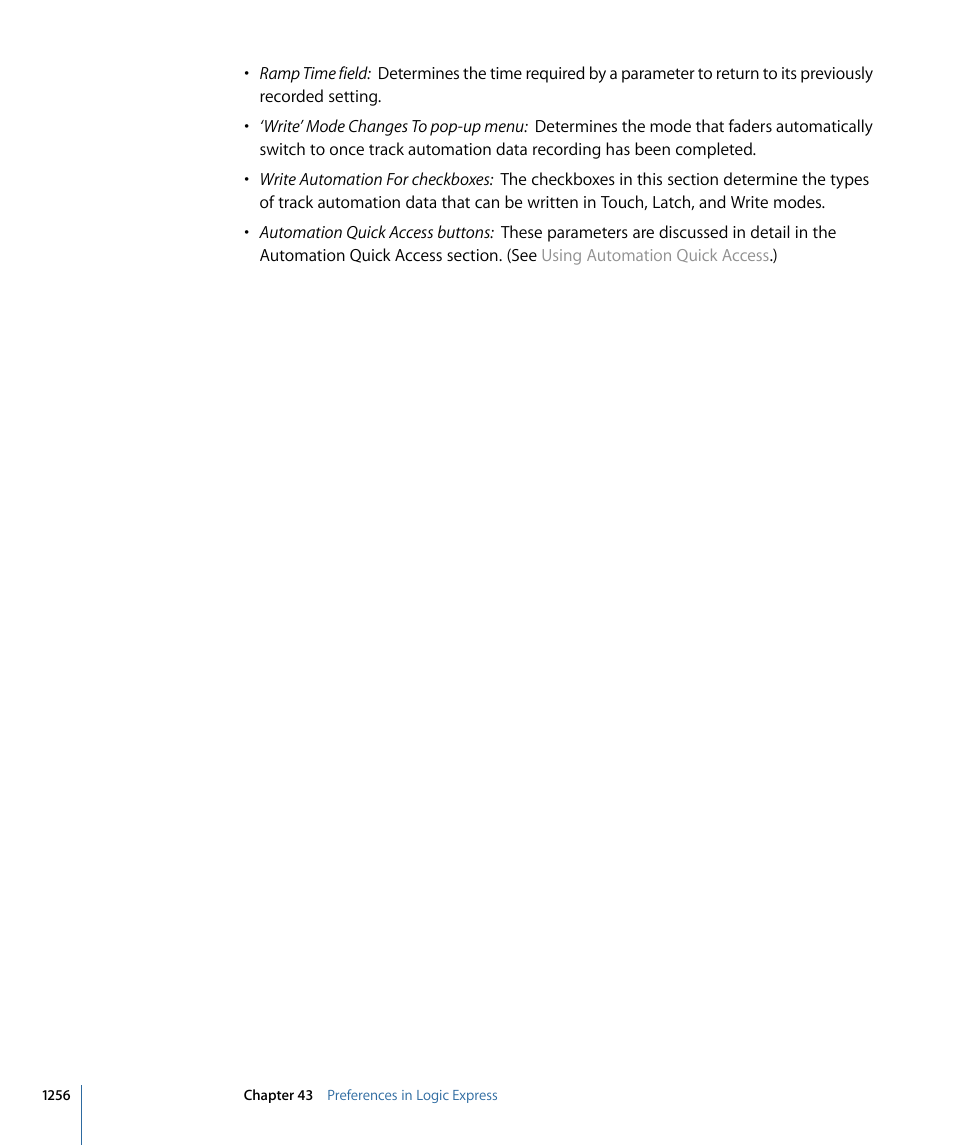 Apple Logic Express 9 User Manual | Page 1256 / 1294