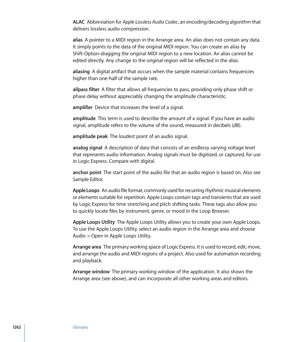 Apple Logic Express 9 User Manual | Page 1262 / 1294