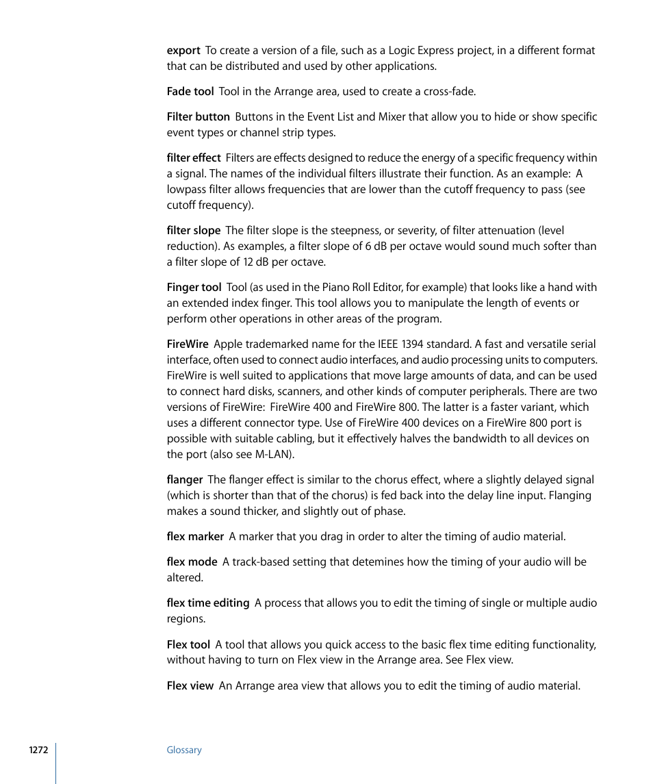Apple Logic Express 9 User Manual | Page 1272 / 1294