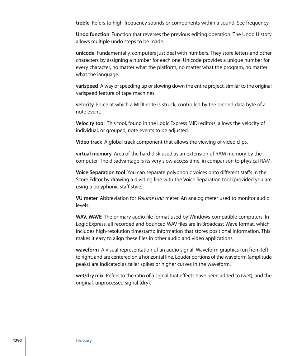 Apple Logic Express 9 User Manual | Page 1292 / 1294
