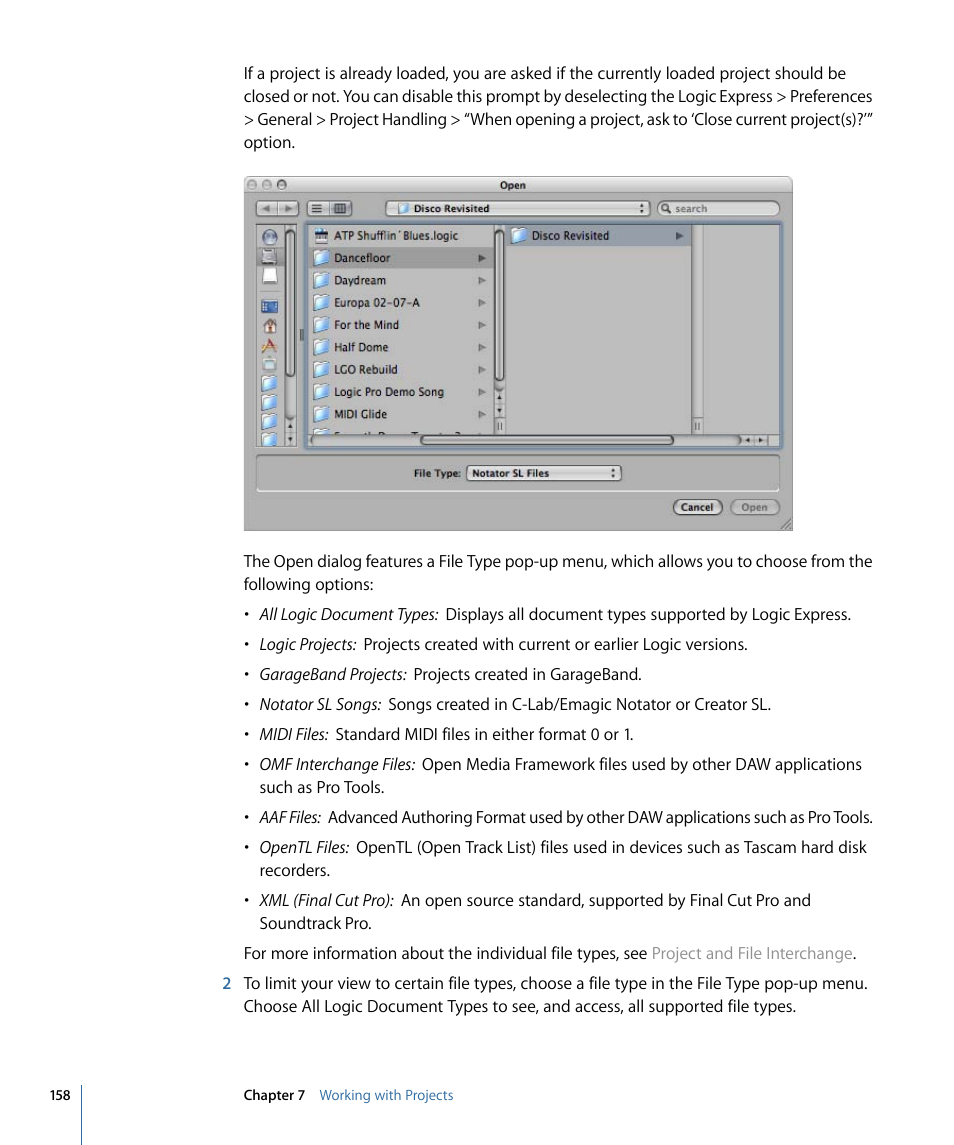 Apple Logic Express 9 User Manual | Page 158 / 1294