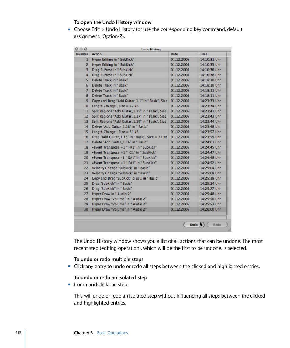 Apple Logic Express 9 User Manual | Page 212 / 1294