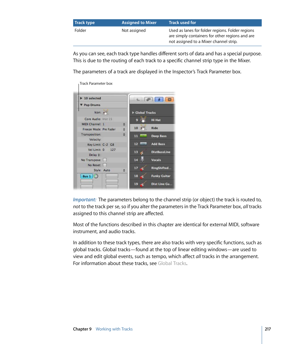 Apple Logic Express 9 User Manual | Page 217 / 1294