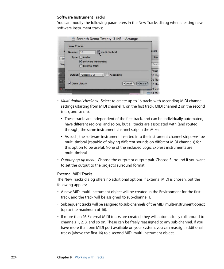 Apple Logic Express 9 User Manual | Page 224 / 1294